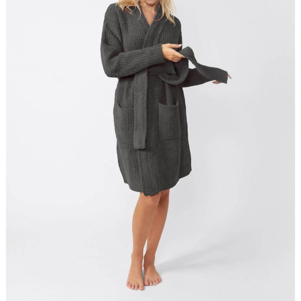 NEW SUNDAY CITIZEN snug ribbed cardigan in granite